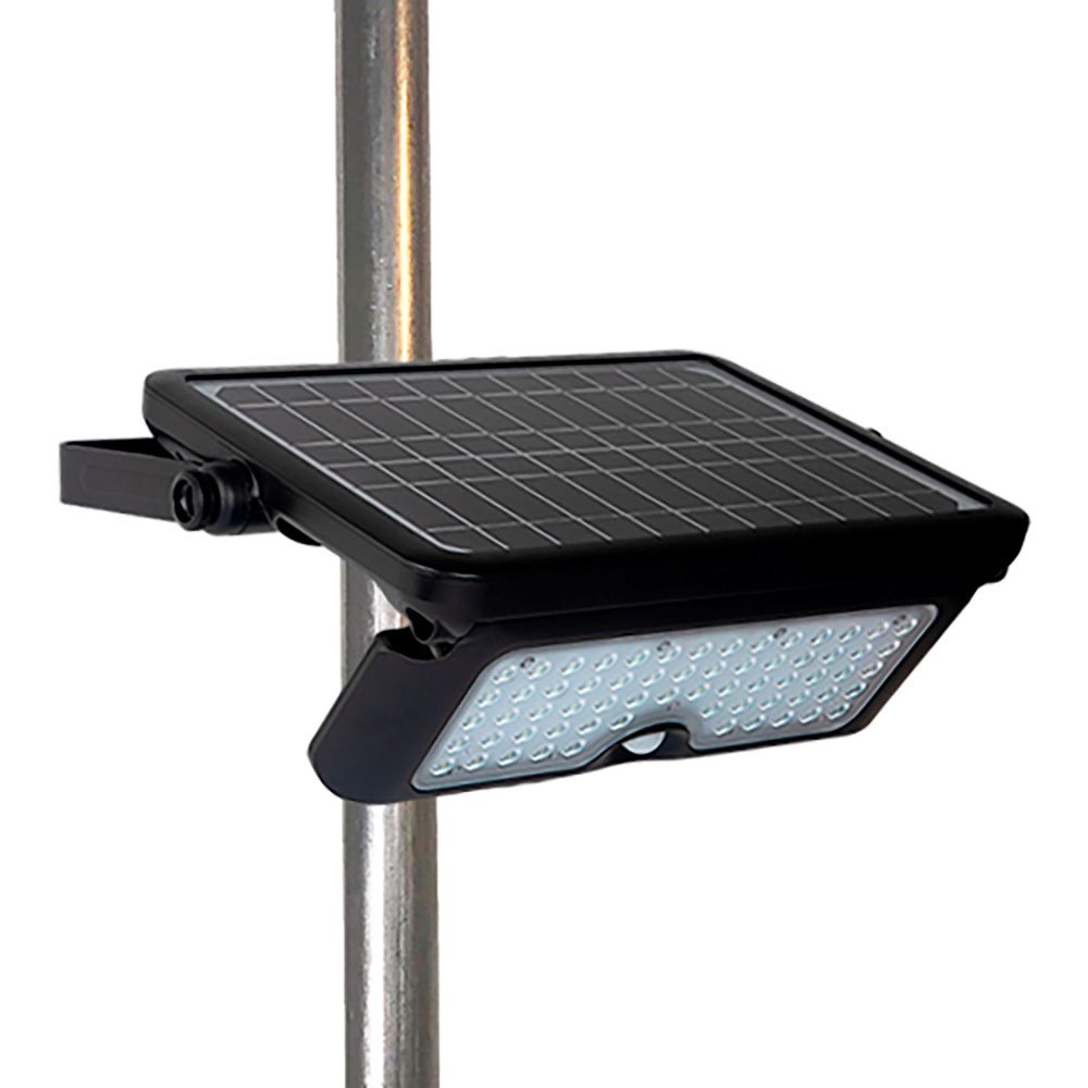 Candeeiro de parede solar 10W 1150lm recarregável. sensor de presença (2-8m) COR preta 27,5X19,6cm EDM - Image 13