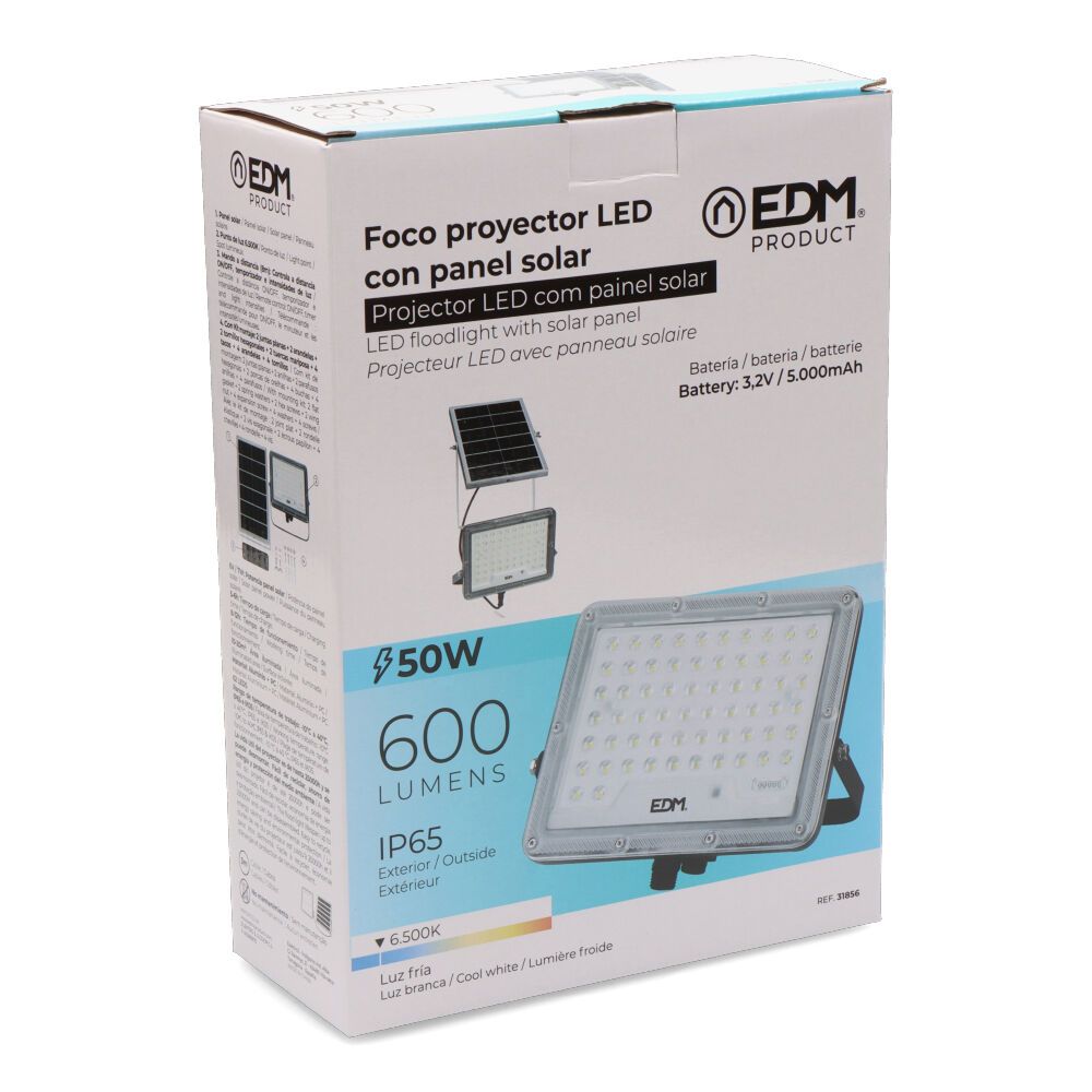 Refletor fino para projetor solar 50 w 600 lm 6500 k luz fria - Image 5