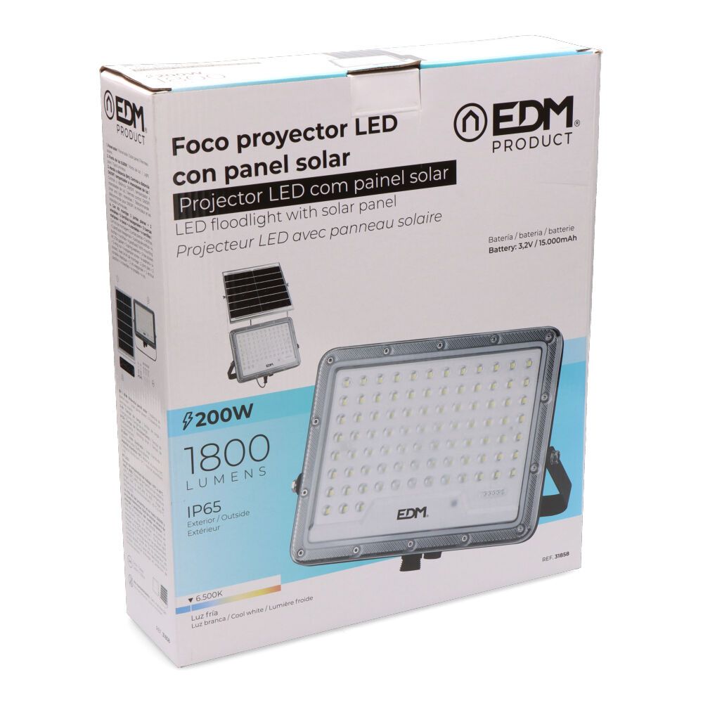 Refletor solar fino 200 w 1800 lm 6500 k luz fria - Image 5