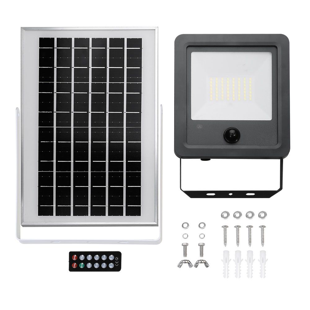Refletor solar com sensor 100 w 1200 lm 6500 k luz fria - Image 4