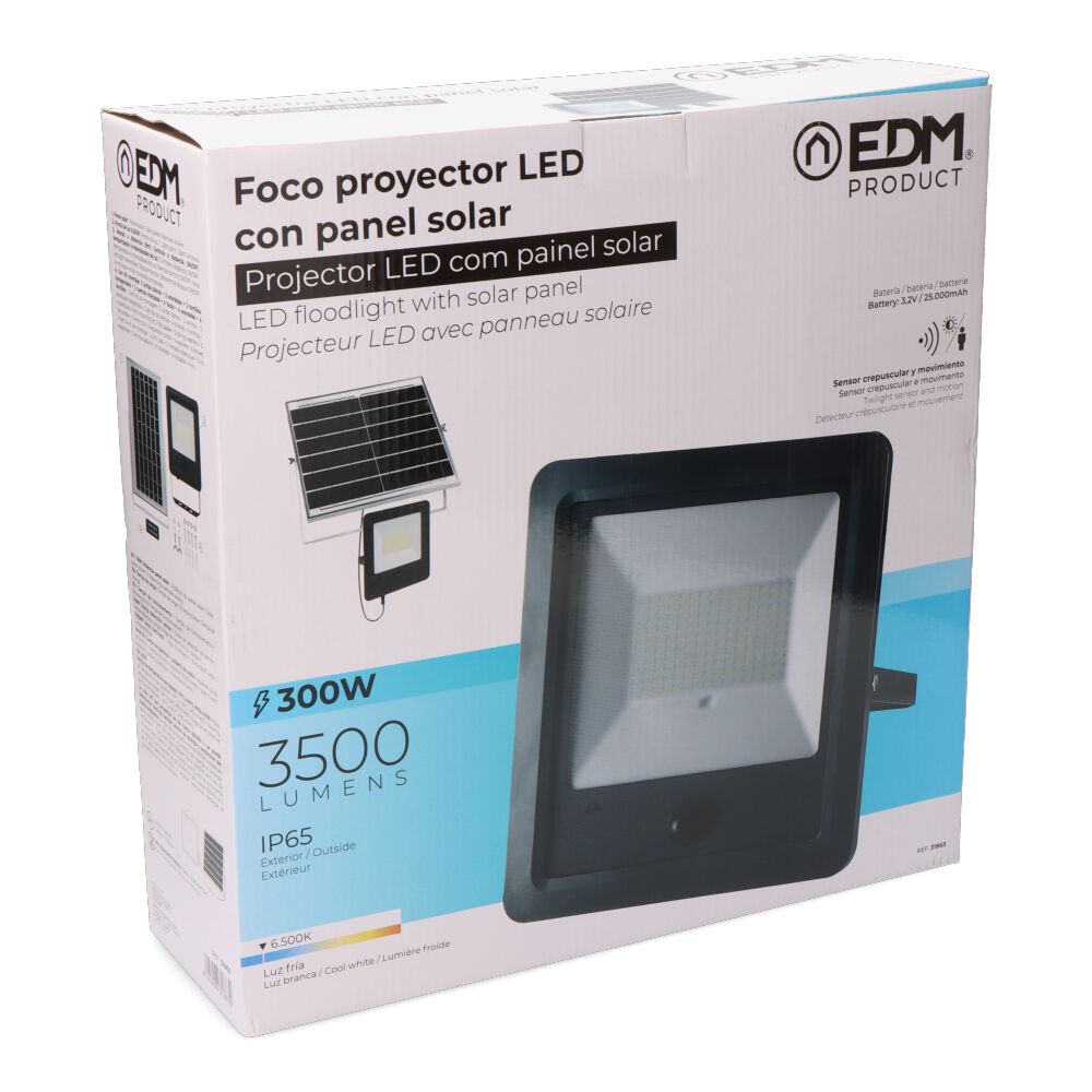 Refletor solar com sensor 300 w 3500 lm 6500 k luz fria - Image 5