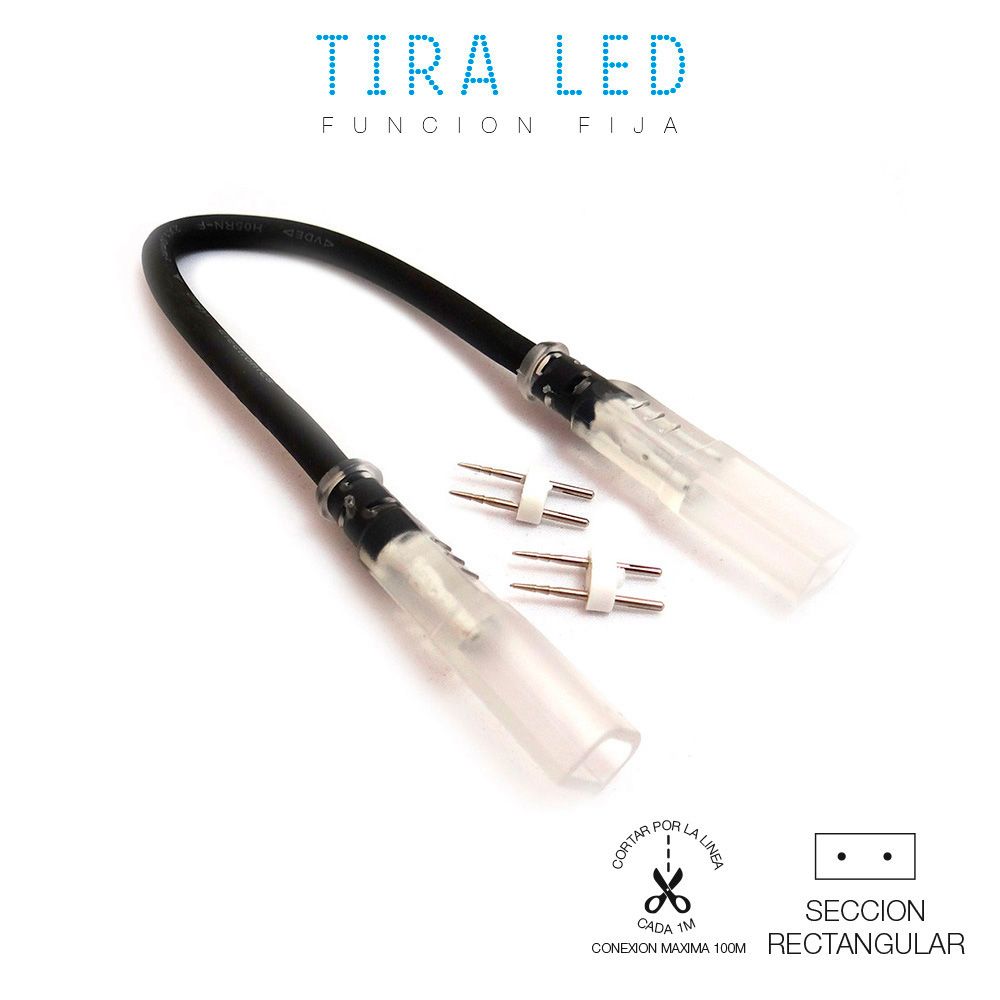 Conexão/alargador cabo 1m para tira LED EDM