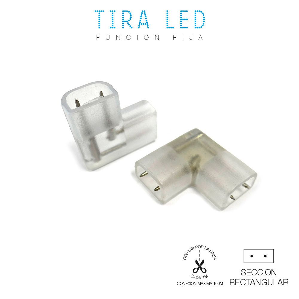 Conetor (união) cotovelo 90° para tira LED EDM