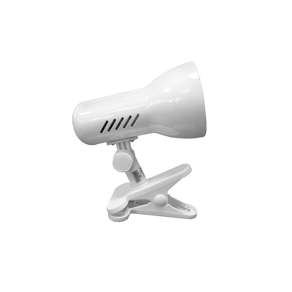 EDM Clip light, modelo galaxy, e27, 60 w (lâmpada não incluída), branco, ø 8 x 13,5 x 19 cm