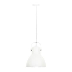 Candeeiro de teto pendente, E27, branca, Ø320 x 1870 mm