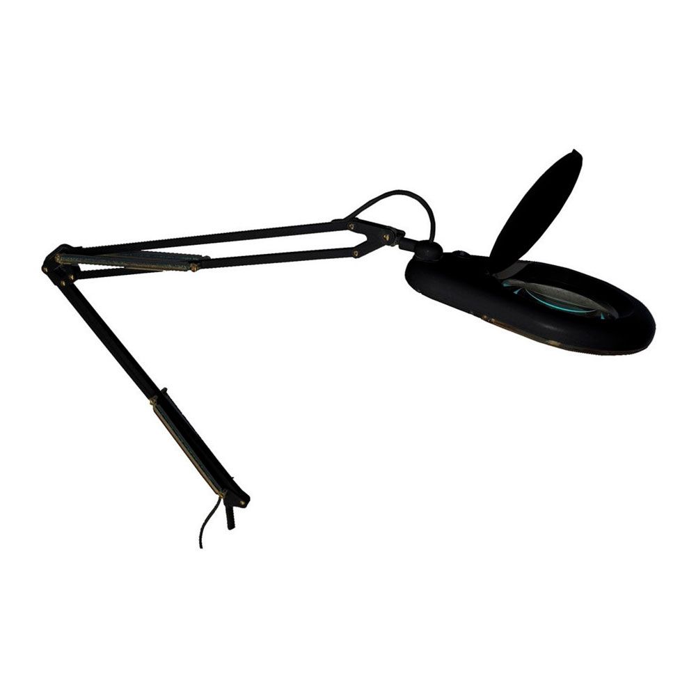 Candeeiro articulado LED com lupa 3x, 9 W 685 LM 6500 K, preto, 350 x 950 mm