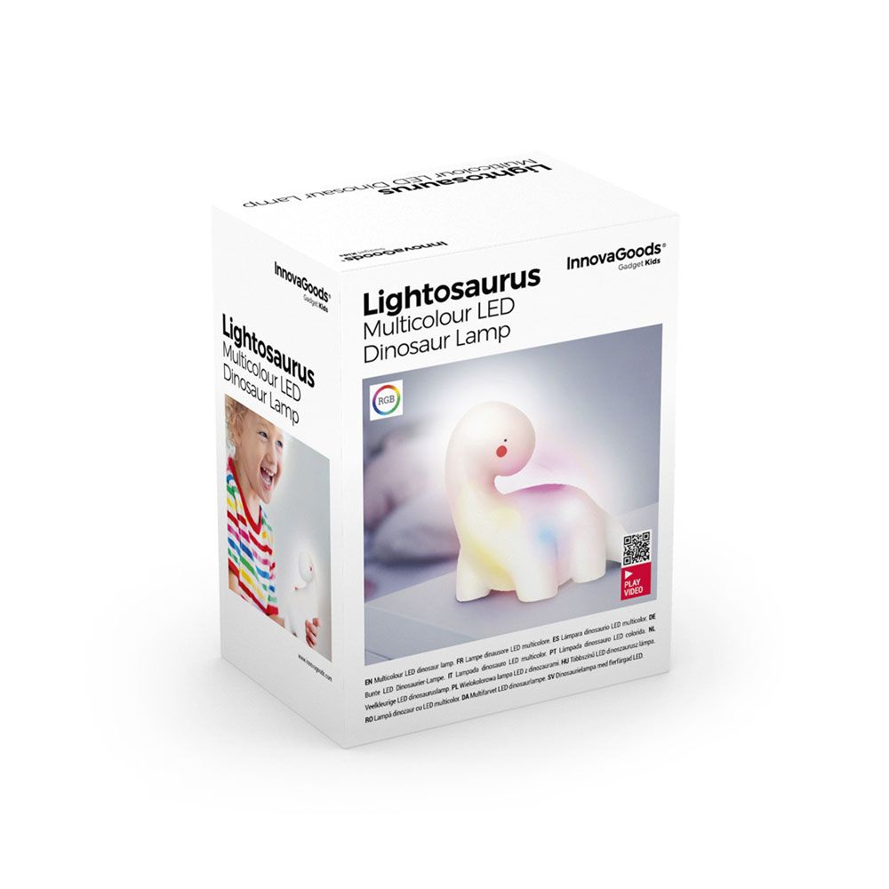 Luz nocturna decorativa led dinosaurio multicolor - Image 4