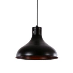 Candeeiro de teto metálico vintage E27 60W COR preto Ø29x24cm EDM