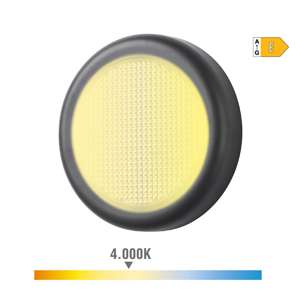 Candeeiro de parede LED 6W 450lm 4000K LUZ DIA IP65 Ø14x2,8cm redondo EDM - Image 2