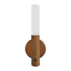 Lâmpada de parede LED recarregável 1W 60lm 3.000K com sensor de movimento