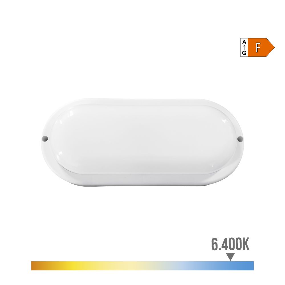 Candeeiro oval LED 18W 1820lm 6400K 10,2x4,5x23cm