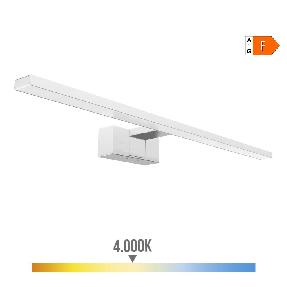 Candeeiro LED de parede ou espelho 12 W 4.000 K 1.270 LM LUZ do DIA 60 x 12,8 x 5,10 cm
