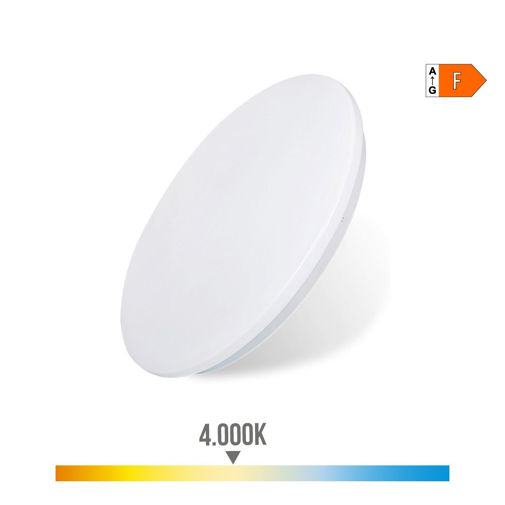 Luminária de parede circular LED de superfície 12 W 4000 K 1160 LM COR branco Ø25 x 6,2 cm