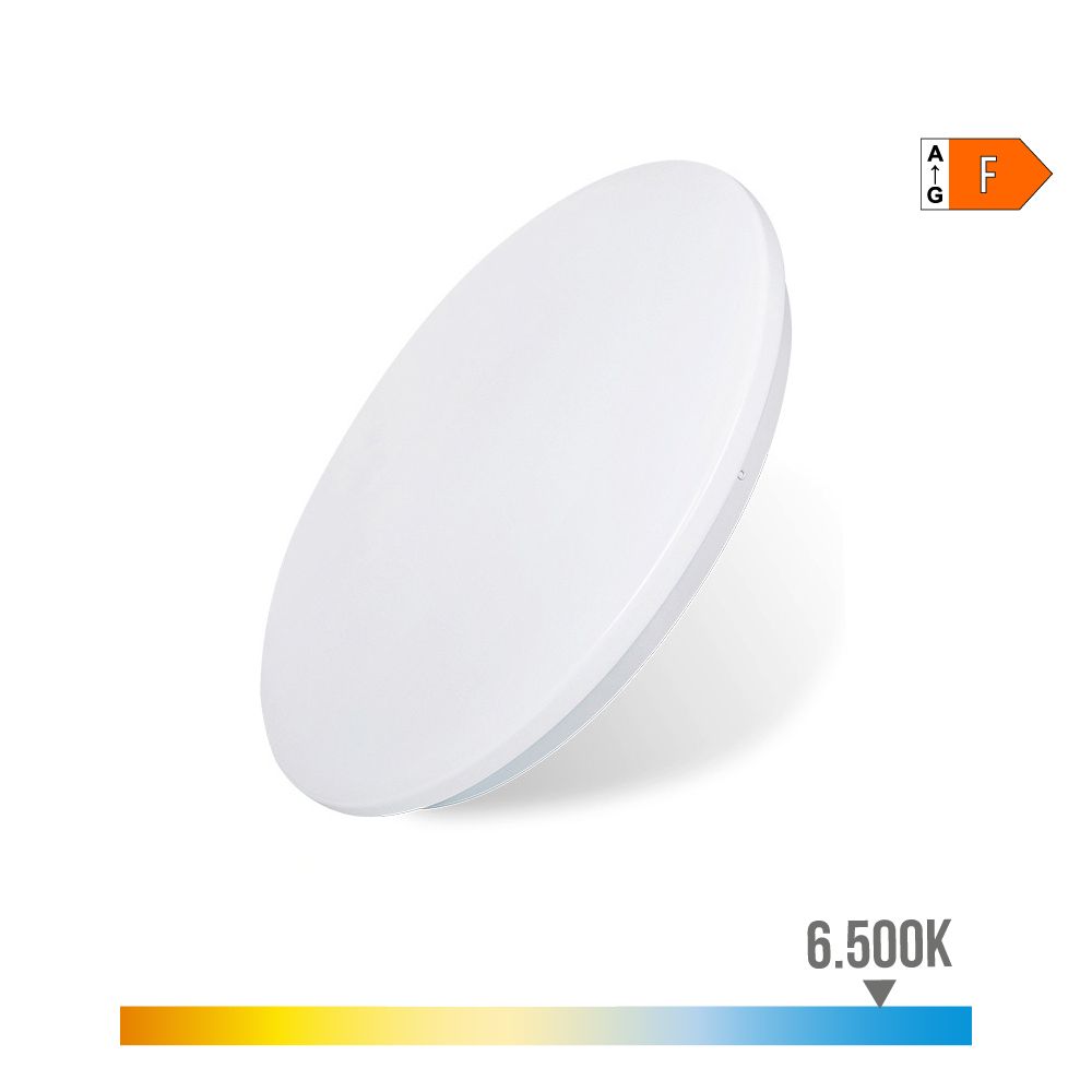 Luminária de superfície circular LED 18w 6500 k 1820 lm ø32,5 x 6,2 cm
