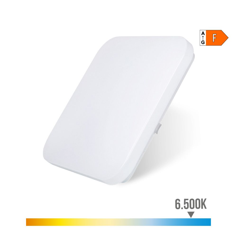 Luminaria de parede LED quadrada extraplana 18 W 6500 K 1820 LM 33 x 33 x 6,9 cm