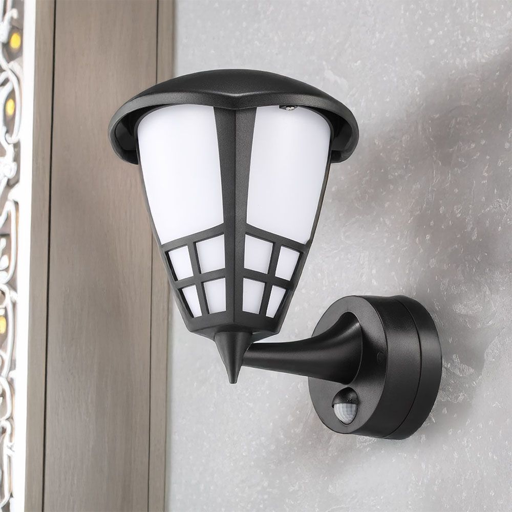 Luminária de parede LED com sensor de movimento e crepúsculo 15W 1200 LM 4000 K LUZ do DIA, preta, 21,6 x 16 x 24,7 mm - Image 3