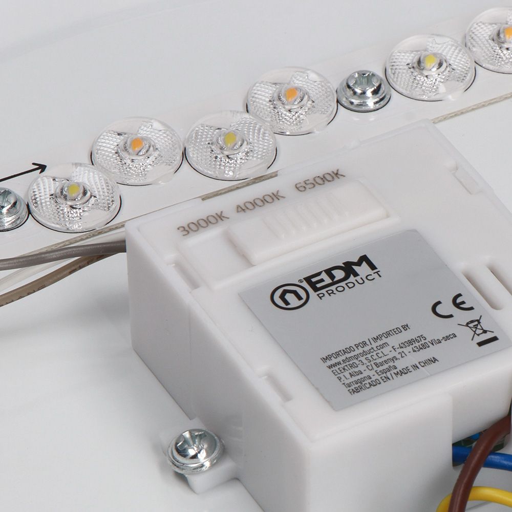 Aplique LED quadrada extraplana 18 W 3CCT 1820 LM 33 x 33 x 7 cm - Image 4