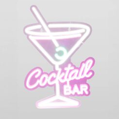 LUZ LED neon decorativa cocktail BAR, modelos variados, 30 x 38 cm