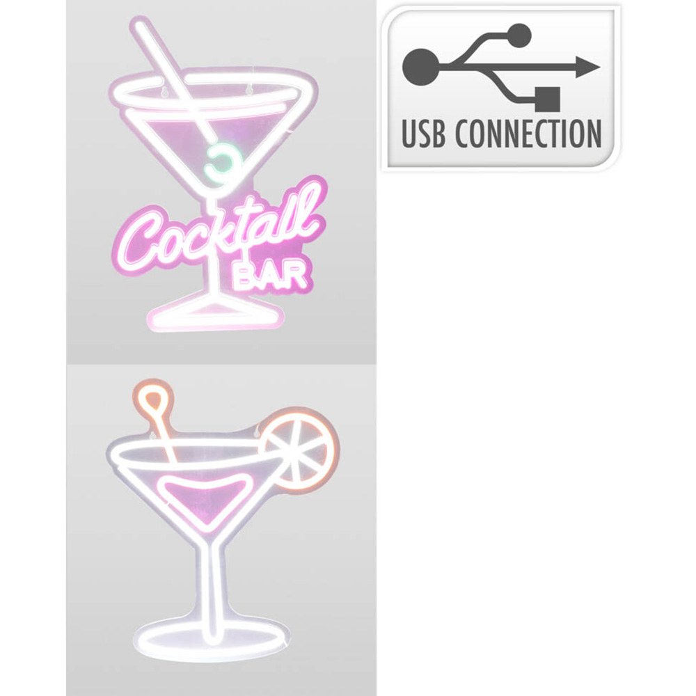 LUZ LED neon decorativa cocktail BAR, modelos variados, 30 x 38 cm - Image 2