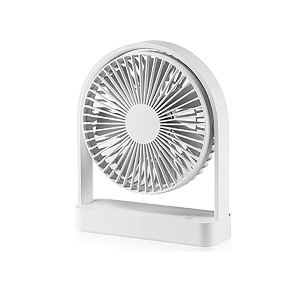 Ventilador de mesa recarregável branco, 2.000mah, 173 x 56 x 209 mm