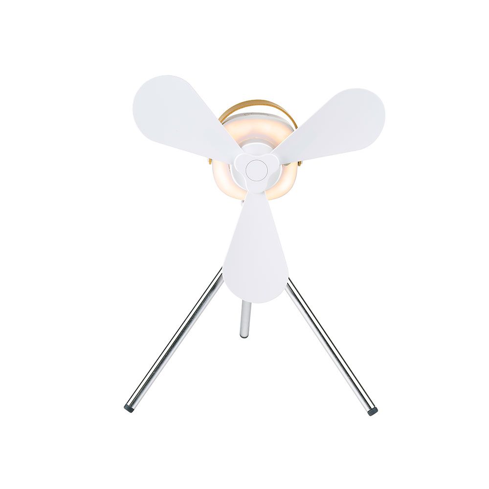 Ventilador de mesa, recarregável por USB, 3 pás, 4 velocidades, com controle remoto - Image 2