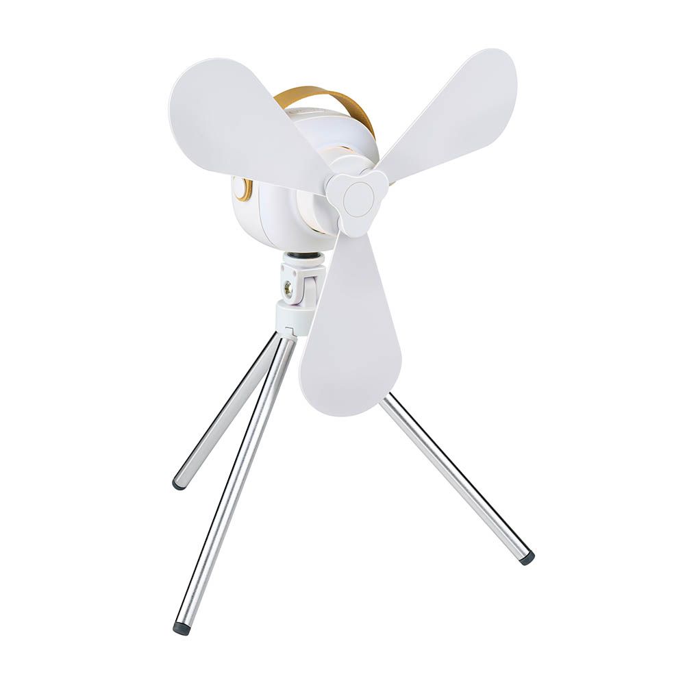 Ventilador de mesa, recarregável por USB, 3 pás, 4 velocidades, com controle remoto - Image 3