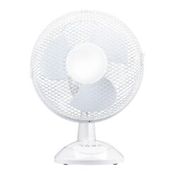 Ventilador de mesa branco 22 w, ø23 cm, 270 x 210 x 352 mm