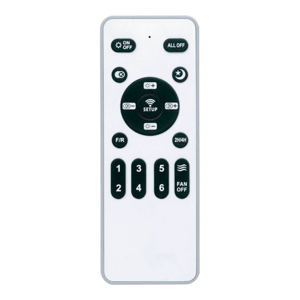 Ventoinha de teto LED 3 pás retráteis antila mini 40W 4000lm prateada, pás Ø92 cm, aplique Ø40 cm, altura 38 - 48 cm - Image 4