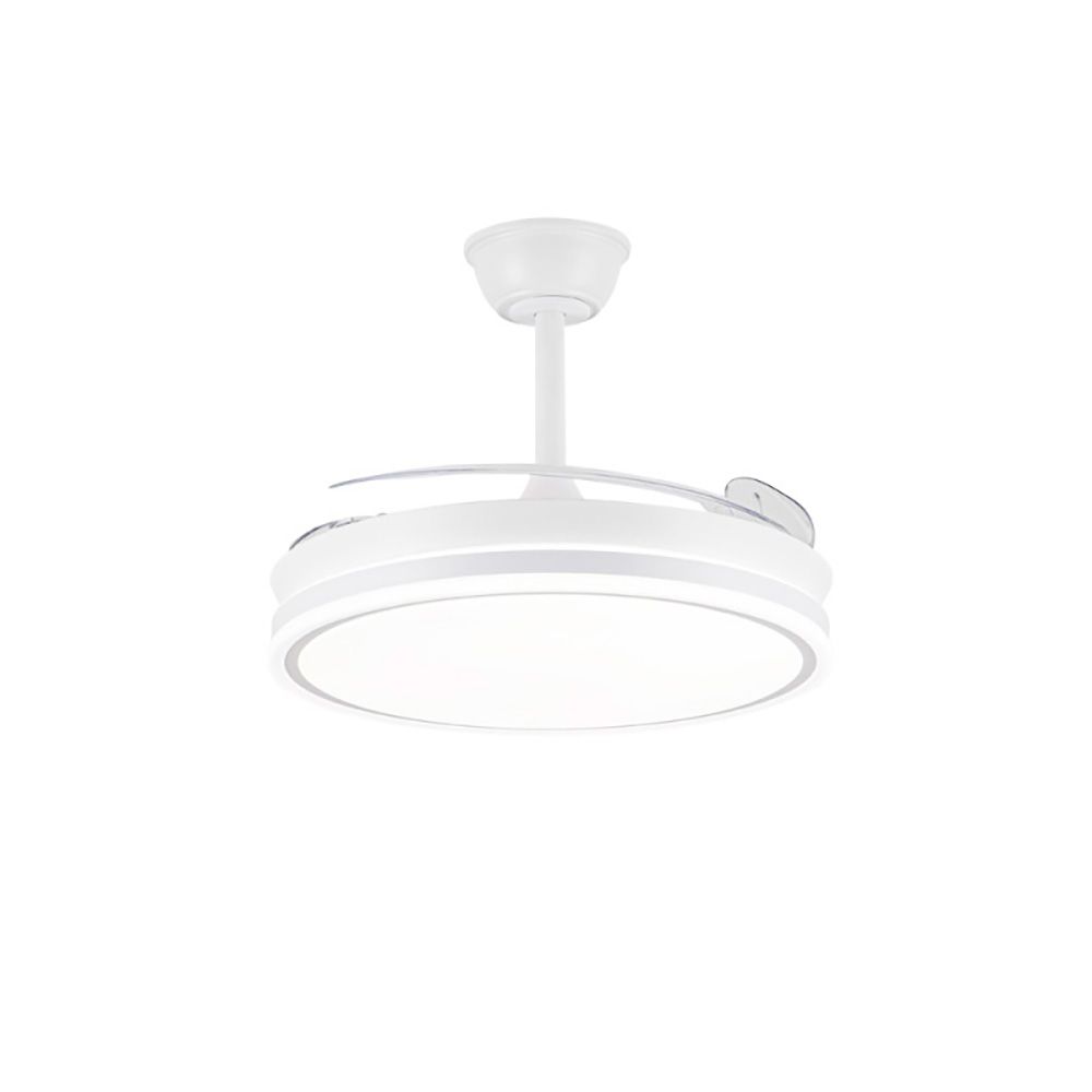 Ventoinha de teto LED 3CCT pás retráteis EVO smart 72 W 7920 LM branco, pás Ø106 cm, aplique Ø48,5 cm, altura 32 - 42 cm - Image 3