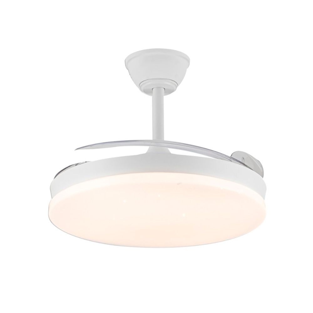 Ventilador de teto LED 3cct lâminas retráteis estrelas evo smart 72 w 7920 lm branco, lâminas ø106 cm, teto ø48,5 cm, altura 34 - 44 cm - Image 3