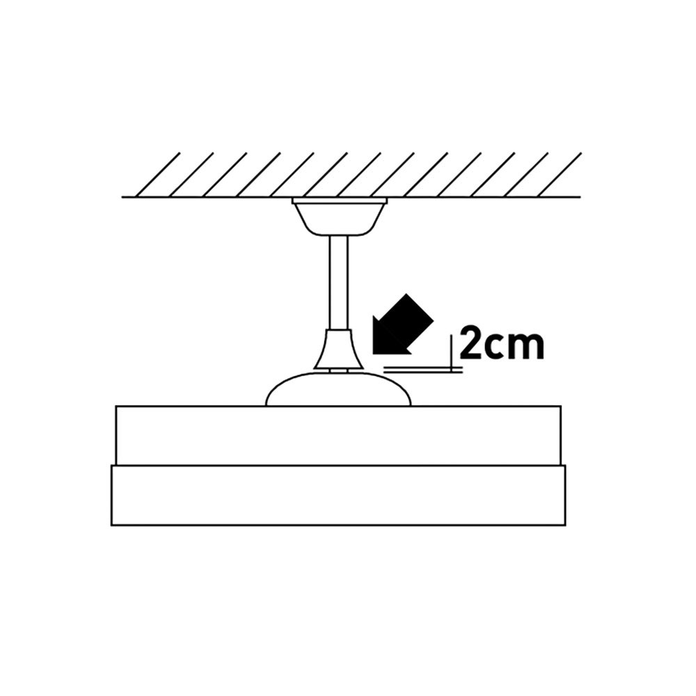 Ventoinha de teto 3CCT Ø107 cm, branco - Image 3