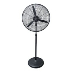 Ventoinha industrial de pé 150 W, preto, Ø60 cm