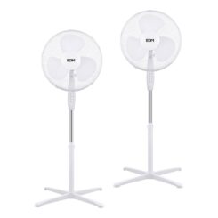 Ventoinhas de pé, 38 W, brancas, Ø40 cm, 2 unidades numa caixa