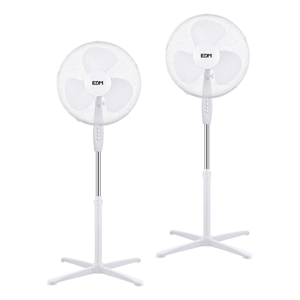 Ventoinhas de pé, 38 W, brancas, Ø40 cm, 2 unidades numa caixa
