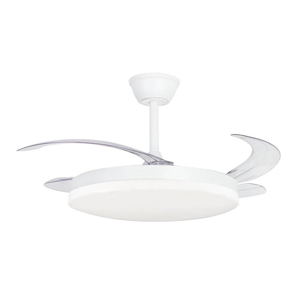 Ventilador de teto, LED 3cct, lâminas retráteis, leitoso l evo smart, 72 w, 7920 lm, branco, ø120 cm, teto ø48 cm, altura 32 - 42 cm - Image 2