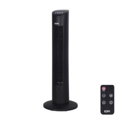EDM Ventilador de torre. potência: 60 w, 54,8 db, controle remoto, preto 28 x 78,3 cm