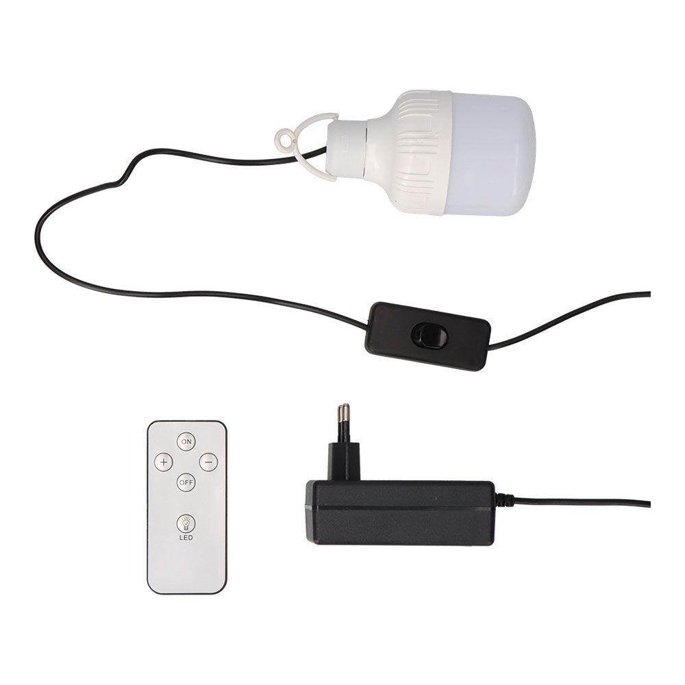 Ventilador solar de pé, branco, potência 25 W, pás Ø40 cm - Image 2