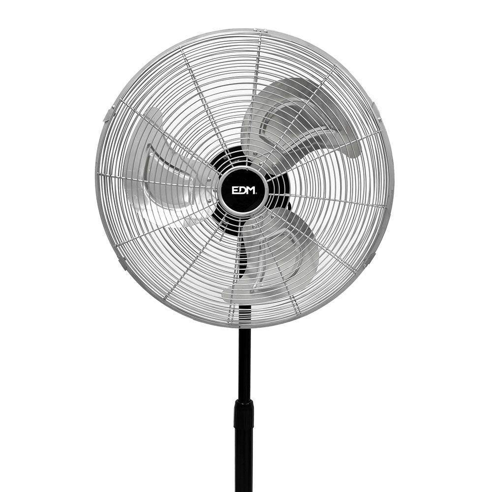 Ventoinha industrial de pé, preto/cromado, potência: 80W, 61,7 DB, pás: Ø50 cm, altura regulável 60-90 cm - Image 2