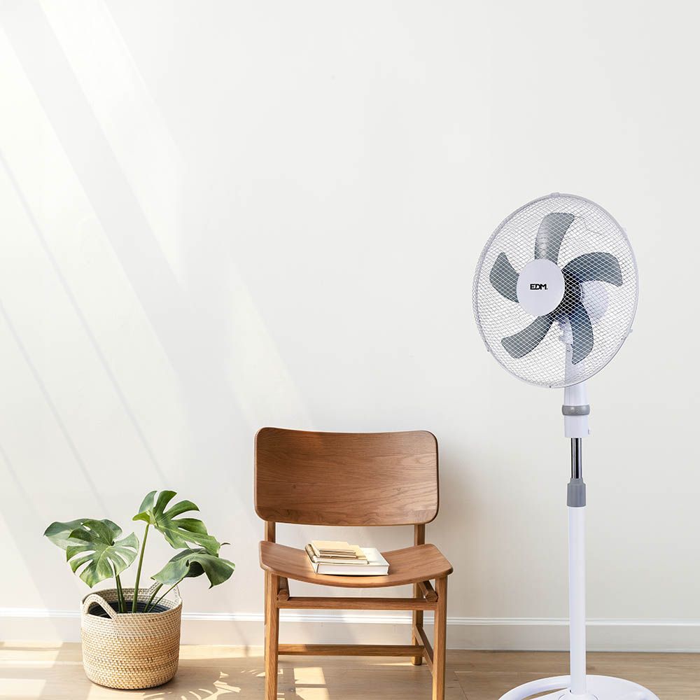 Ventilador 3 em 1, branco, potência 45 W, pás Ø40 cm, altura regulável 107-133 cm - Image 6