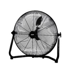 EDM Ventilador de piso industrial. cor preta 100w, 64,7 db, lâminas ø45 x 54 cm