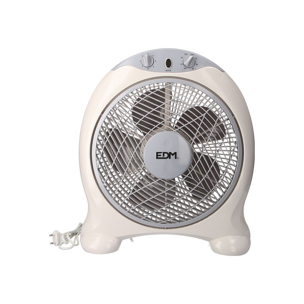 Ventoinha BOX FAN cor: branco/cinza. potência: 45W, 60dB, pás: Ø30,5 cm 38,5 x 13 x 46 cm