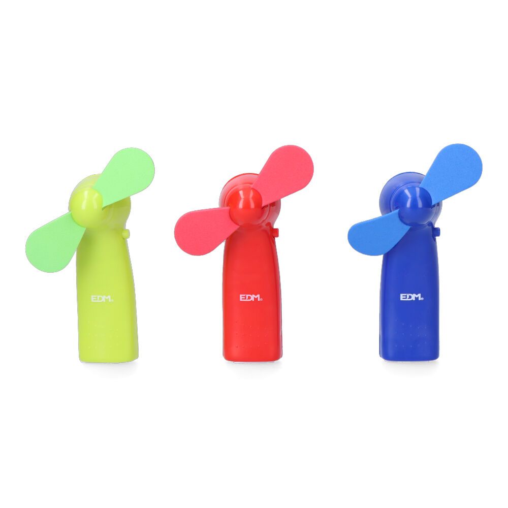 EDM Ventilador a pilhas "cores engraçadas" 2 x aa (não incluídas) edm cores sortidas