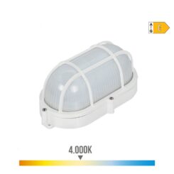 Aparelho de parede de superfície LED oval com grade exterior 9W 1.066lm IP65 4000K 11,8x21,2x9cm