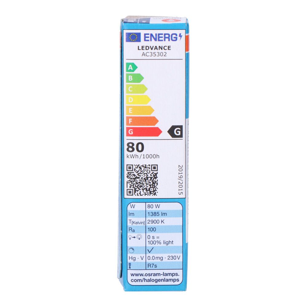 Lâmpada halógena linear OSRAM 78 mm haloline 80 w 220 v, eq. 100 watts - Image 3