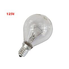 Lâmpada incandescente esférica transparente 60W E14 125V (somente USO industrial)
