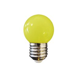 Lâmpada esférica LED E27 1W 80lm LUZ amarela Ø45x69mm EDM