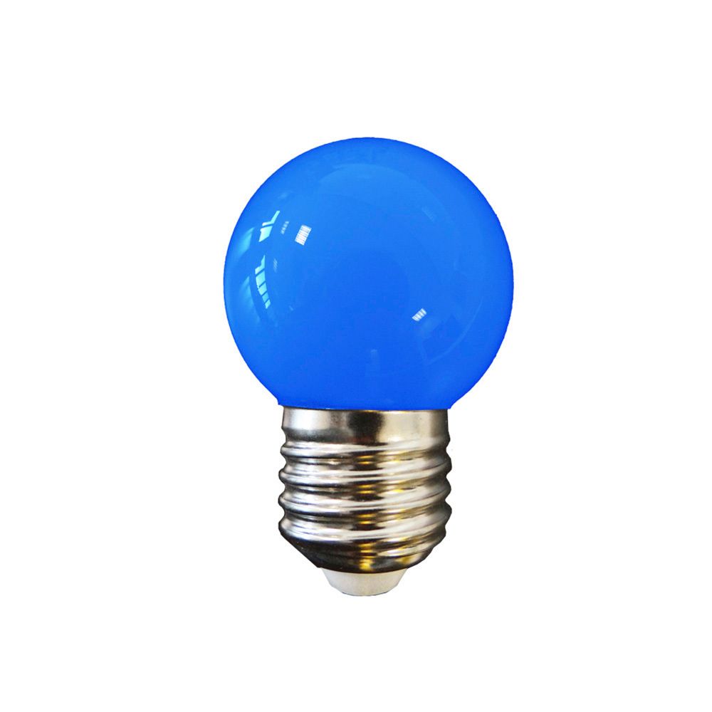 Lâmpada esférica LED E27 1W 80lm LUZ azul Ø45x69mm EDM