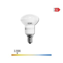 Lâmpada refletora LED R50 E14 5W 400lm 3200K LUZ quente Ø50x86mm