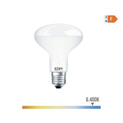 Lâmpada refletora LED R80 E27 10W 932lm 6400K LUZ fria Ø8x11cm EDM