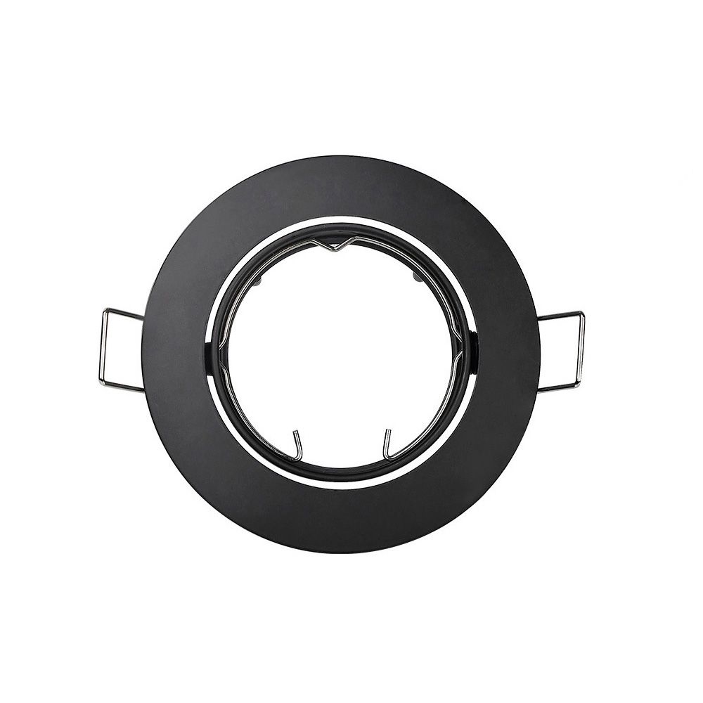 Anel de halogênio metálico oscilante preto. ø8,4cm